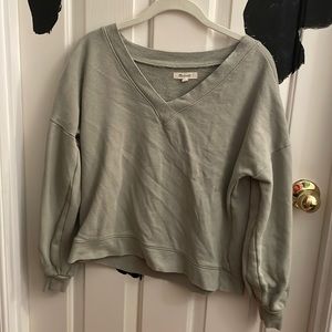 Madewell green sweater